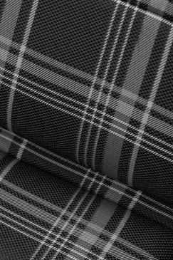 CORBEAU RRX RECLINING RACING SEATS | BLACK VINYL / WHITE PLAID CLOTH