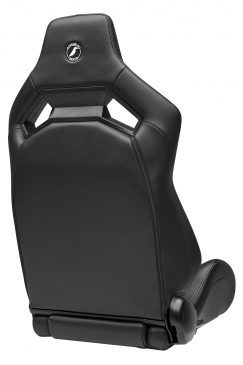 CORBEAU RRX RECLINING RACING SEATS | BLACK VINYL / RED PLAID CLOTH
