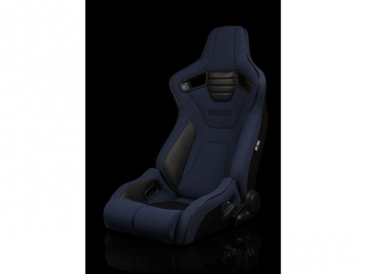 Braum Racing Elite-R Series Racing Seats - Blue Cloth| Black Piping (PAIR)