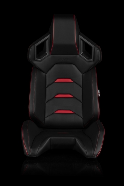 BRAUM ALPHA-X SERIES RACING SEATS - BLACK|RED