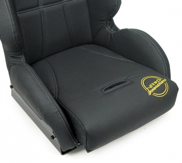 NRG DEFENDER SEAT With Side Mount Bracket | BLACK