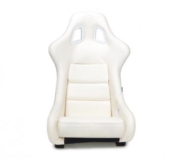 NRG WHITE VINYL BUCKET SEAT (LARGE)