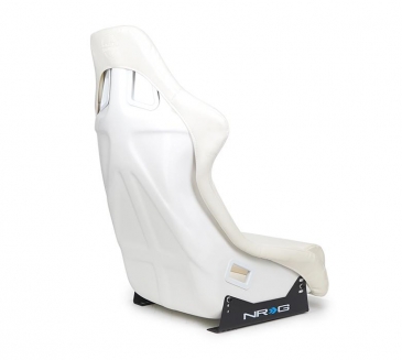 NRG WHITE VINYL BUCKET SEAT (LARGE)