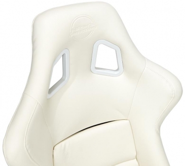 NRG WHITE VINYL BUCKET SEAT (LARGE)