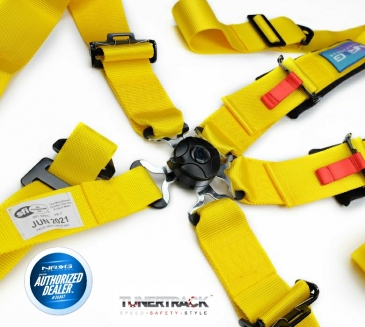 NRG YELLOW SFI SEAT BELT HARNESS CAM LOCK