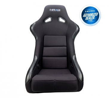 NRG BLACK FIBER GLASS BUCKET SEAT (LARGE)