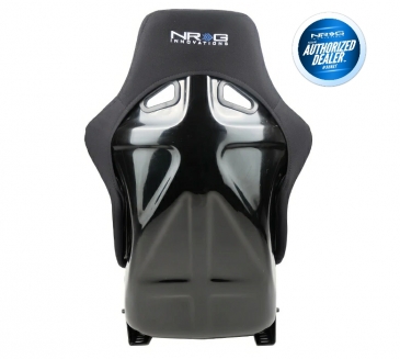 NRG BLACK FIBER GLASS BUCKET SEAT (LARGE)