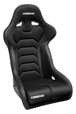 CORBEAU FX1 PRO FIXED BACK SEAT | BLACK CLOTH/VINYL
