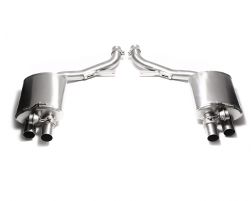 ARMYTRIX Stainless Steel Valvetronic Exhaust System Quad Blue Coated Tips | 2010 - 2013 Porsche 970 Panamera | S | GTS 