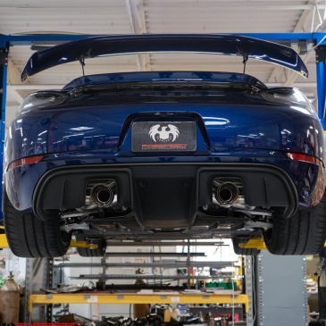 Fabspeed Valvetronic X-Pipe Exhaust System W/ Carbon Fiber Tips | 2020+ Porsche 718 GT4 / GTS / Spyder