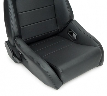 NRG BLACK Reclinable Racing Seat Omega In Vinyl (PAIR)