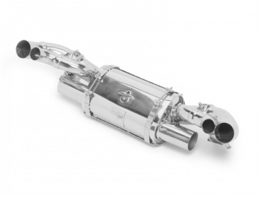 TUBI Style Stainless Steel Central Muffler | 2020+ Porsche 992 Carrera | Turbo