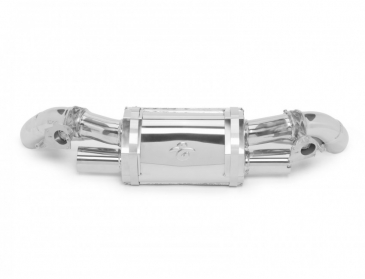 TUBI Style Stainless Steel Central Muffler | 2020+ Porsche 992 Carrera | Turbo