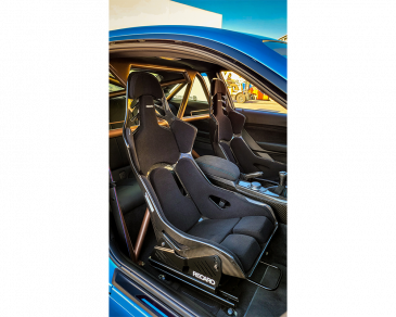 Recaro Carbon Fiber Dynamic Podium Seat Perlon Velour Black Right Hand |Medium
