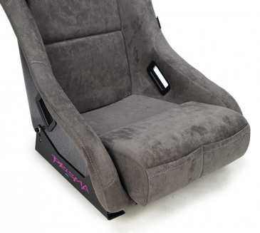 NRG GUN METAL PRISMA RACING SEATS (MEDIUM)