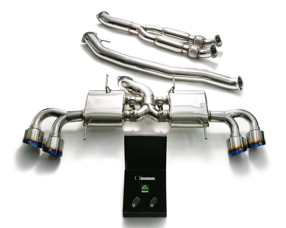 Armytrix Stainless Steel Valvetronic Catback Exhaust 102mm System Quad