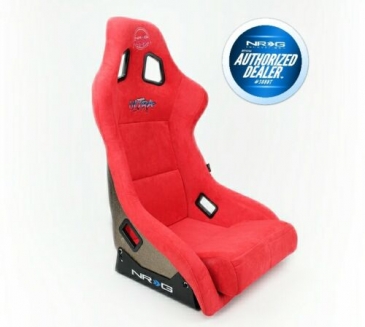 NRG RED ULTRA RACING SEATS (LARGE)
