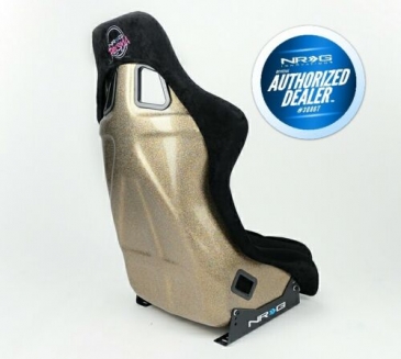 NRG BLACK ULTRA RACING SEAT (LARGE) 