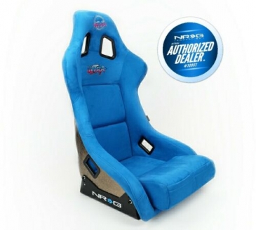 NRG BLUE ULTRA RACING SEAT (MEDIUM)