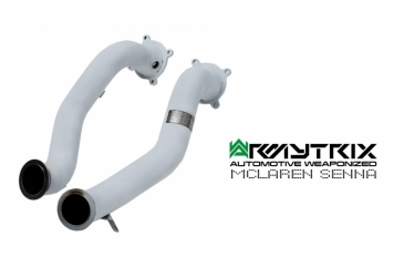 ARMYTRIX Ceramic Coated High Flow Performance Race Pipe W/Cat Simulator & Armynator | 2018+ McLaren Senna 4.0L V8 Twin Turbo