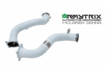 ARMYTRIX Ceramic Coated High Flow Performance Race Pipe W/Cat Simulator & Armynator | 2018+ McLaren Senna 4.0L V8 Twin Turbo