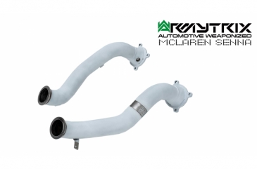 ARMYTRIX Ceramic Coated High Flow Performance Race Pipe W/Cat Simulator & Armynator | 2018+ McLaren Senna 4.0L V8 Twin Turbo