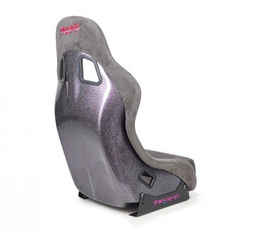 NRG GUN METAL PRISMA RACING SEATS (LARGE)